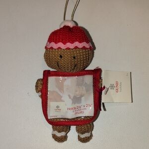 Gund Festive Gingerbread Photo Frame - Brown and Red
